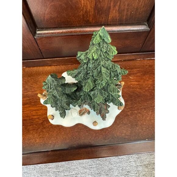 Department 56 Snow Village Double Pine Trees #52619 Retired - Picture 3 of 5